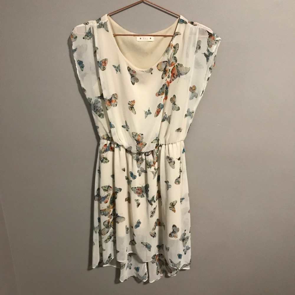 | Hug | Butterfly High Low Summer Dress